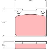 Kit pastiglie freno anteriore TRW - GDB533