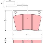 Kit pastiglie freno anteriore TRW - GDB569