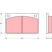 Kit pastiglie freno anteriore TRW - GDB576