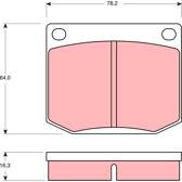 Kit pastiglie freno anteriore TRW - GDB637