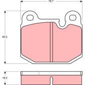 Kit pastiglie freno anteriore TRW - GDB654