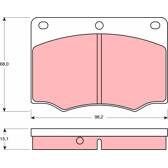 Kit pastiglie freno anteriore TRW - GDB674