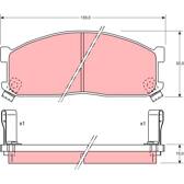 Kit pastiglie freno anteriore TRW - GDB737