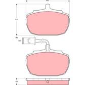 Kit pastiglie freno anteriore TRW - GDB771
