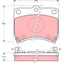 Kit pastiglie freno anteriore TRW - GDB773