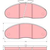 Kit pastiglie freno anteriore TRW - GDB827