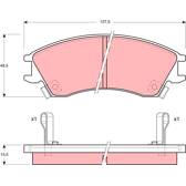 Kit pastiglie freno anteriore TRW - GDB992