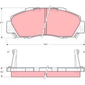 Kit pastiglie freno anteriore TRW - GDB995