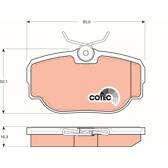 Blue Print ADJ134221 Kit Pastiglie per Freno a Disco