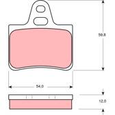 Kit pastiglie freno posteriore TRW - GDB146