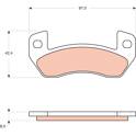 Kit pastiglie freno posteriore TRW - GDB1680