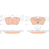 Kit pastiglie freno posteriore TRW - GDB1919