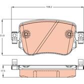 Kit pastiglie freno posteriore TRW - GDB2042