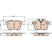 Kit pastiglie freno posteriore TRW - GDB2071