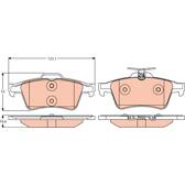 Kit pastiglie freno posteriore TRW - GDB2086