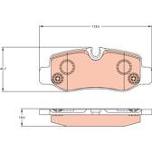 Kit pastiglie freno posteriore TRW - GDB2102