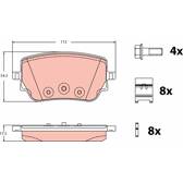 Kit pastiglie freno posteriore TRW - GDB2331