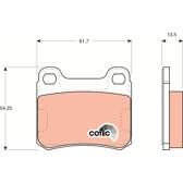 Kit pastiglie freno posteriore TRW - GDB294