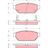 Kit pastiglie freno posteriore TRW - GDB3045
