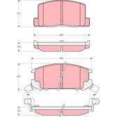 Kit pastiglie freno posteriore TRW - GDB3058