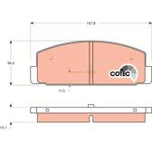 Kit pastiglie freno posteriore TRW - GDB3088