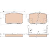 Kit pastiglie freno posteriore TRW - GDB3175