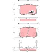Kit pastiglie freno posteriore TRW - GDB3269