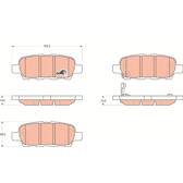 Kit pastiglie freno posteriore TRW - GDB3294