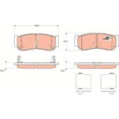 Kit pastiglie freno posteriore TRW - GDB3419