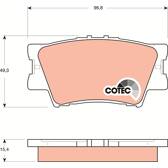 Kit pastiglie freno posteriore TRW - GDB3426