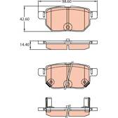 Kit pastiglie freno posteriore TRW - GDB3454