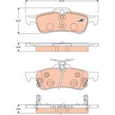Kit pastiglie freno posteriore TRW - GDB3458