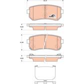 Kit pastiglie freno posteriore TRW - GDB3474