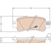 Kit pastiglie freno posteriore TRW - GDB3539