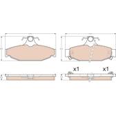 Kit pastiglie freno posteriore TRW - GDB4089