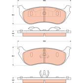Kit pastiglie freno posteriore TRW - GDB4132