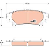 Kit pastiglie freno posteriore TRW - GDB4174