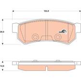 Kit pastiglie freno posteriore TRW - GDB4178