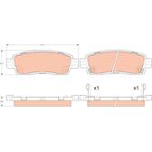 Kit pastiglie freno posteriore TRW - GDB4455