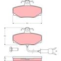 Kit pastiglie freno posteriore TRW - GDB462