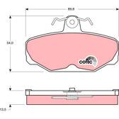 Kit pastiglie freno posteriore TRW - GDB472