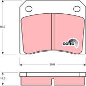 Kit pastiglie freno posteriore TRW - GDB557