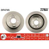 Brake disc set (2) TRW - DF4745