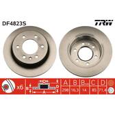 Brake disc (per unit) TRW - DF4823S