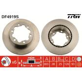 Brake disc (per unit) TRW - DF4919S