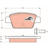 Rear brake pad set TRW - GDB1485