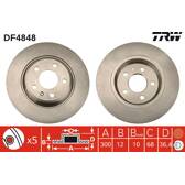 Set van 2 remschijven TRW - DF4848