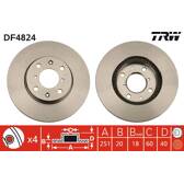Set van 2 remschijven TRW - DF4824