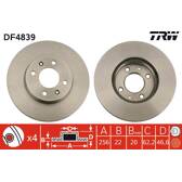 Set van 2 remschijven TRW - DF4839