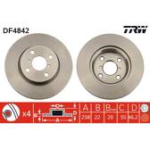 Set van 2 remschijven TRW - DF4842